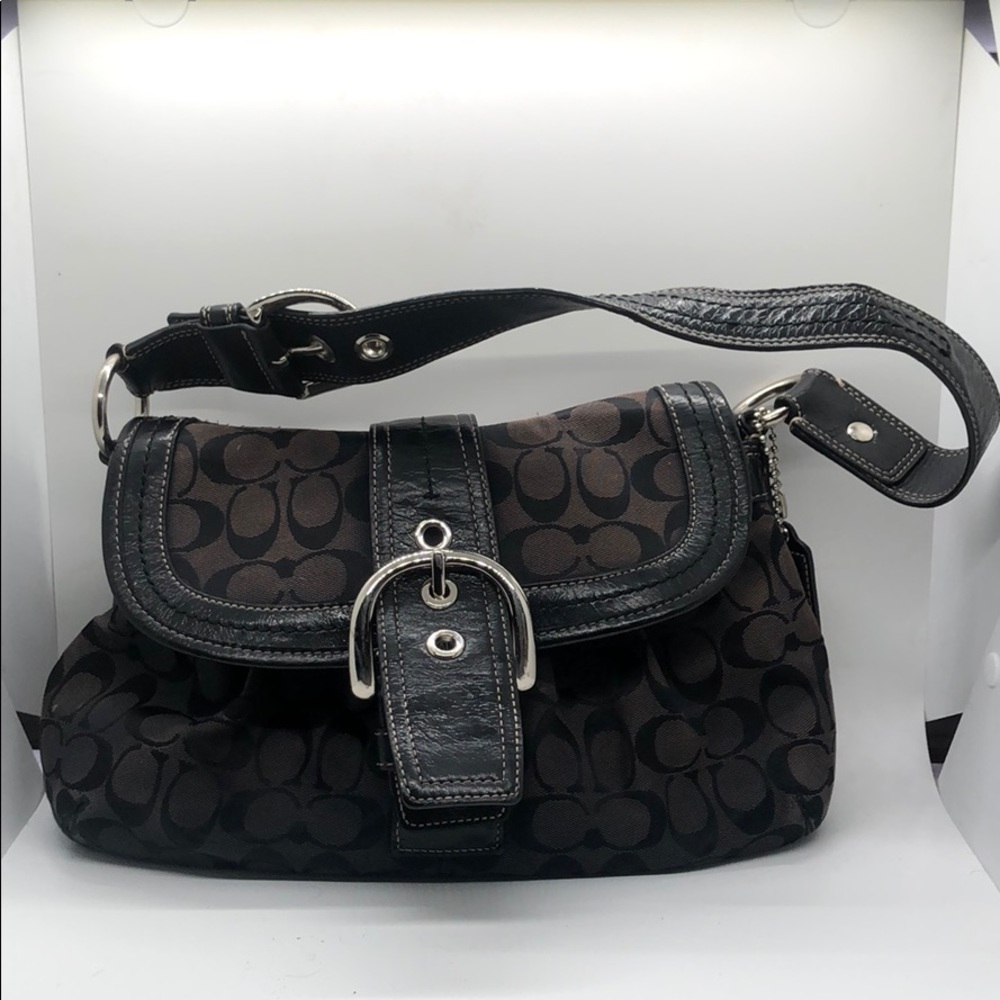 Coach Black Signature shoulder bag